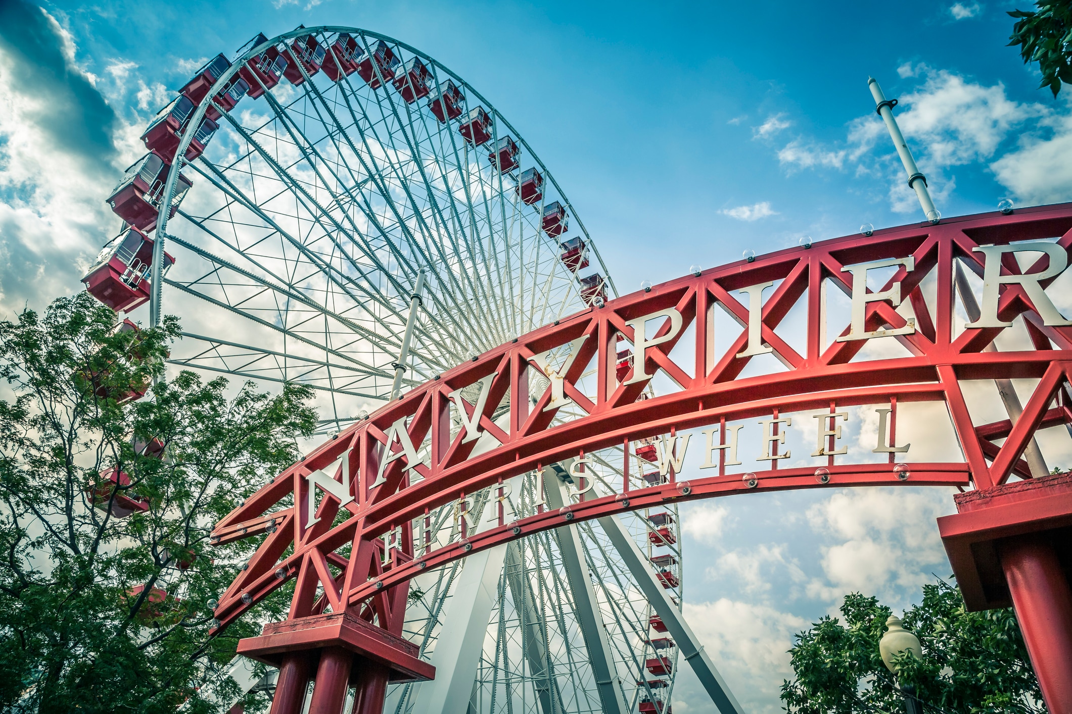 Ferris wheel at Navy Pier in Chicago